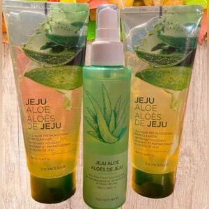 🪴 3 PC LOT JEJU ALOE Soothing Mist & Foam Cleanser Avon Retired Sealed Face Shop